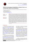 Research paper thumbnail of What are the advantages of using leftover cooking oil waste as an aromatherapy candle to prevent pollution?