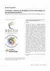 Research paper thumbnail of Conteúdos e ementas de disciplinas em Gerontecnologia na Pós-Graduação brasileira