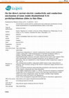 Research paper thumbnail of On the direct current electric conductivity and conduction mechanism of some stable disubstituted 4-(4-pyridyl)pyridinium ylides in thin films