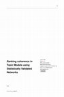 Research paper thumbnail of Ranking coherence in topic models using statistically validated networks