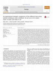 Research paper thumbnail of An experimental exergetic comparison of four different heat pump systems working at same conditions: As air to air, air to water, water to water and water to air