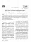 Research paper thumbnail of Plasma surface treatment and modification of glass fibers