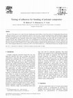 Research paper thumbnail of Testing of adhesives for bonding of polymer composites