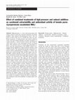 Research paper thumbnail of Effect of combined treatments of high-pressure and natural additives on carotenoid extractability and antioxidant activity of tomato puree (Lycopersicum esculentum Mill.)