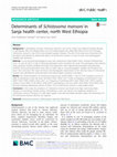 Research paper thumbnail of Determinants of Schistosoma mansoni in Sanja health center, north West Ethiopia