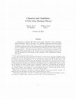 Research paper thumbnail of Character and Candidates: A View from Decision Theory