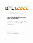 Research paper thumbnail of Declarative Agent Languages and Technologies