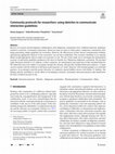 Research paper thumbnail of Community protocols for researchers: using sketches to communicate interaction guidelines