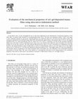 Research paper thumbnail of Evaluation of the mechanical properties of sol–gel-deposited titania films using ultra-micro-indentation method