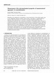 Research paper thumbnail of Measurement of the micro mechanical properties of sol-gel TiO 2 films