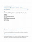 Research paper thumbnail of Estimation of Fishing Tournament Mortality and Its Sampling Variance