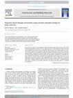 Research paper thumbnail of Response based damage assessment using acoustic emission energy for plain concrete