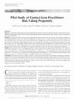 Research paper thumbnail of Pilot Study of Contact Lens Practitioner Risk-Taking Propensity