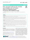 Research paper thumbnail of FEV1 and total Cardiovascular mortality and morbidity over an 18 years follow-up Population-Based Prospective EPIC-NORFOLK Study