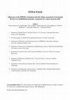 Research paper thumbnail of Adherence to the PRISMA statement and risk of bias assessment in Systematic Reviews in rehabilitation journals: a protocol for a meta-research study