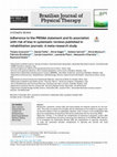 Research paper thumbnail of Adherence to the PRISMA statement and its association with risk of bias in systematic reviews published in rehabilitation journals: A meta-research study