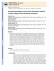 Research paper thumbnail of Automatic identification and truncation of boundary outlets in complex imaging-derived biomedical geometries