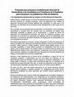 Research paper thumbnail of Propuesta que presenta la Confederación Nacional de Cooperativas a las Candidatas a la Presidencia de la República para incorporar a su plataforma o Plan de Gobierno I El cooperativismo nacional pide ser incluido en el Plan Nacional de Desarrollo