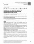 Research paper thumbnail of The influence and added value of a Standardized Assessment and Reporting System for functioning outcomes upon national rehabilitation quality reports