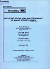 Research paper thumbnail of Predicting school and job performance of Marine security guards