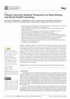 Research paper thumbnail of Chinese University Students’ Perspectives on Help-Seeking and Mental Health Counseling