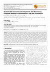 Research paper thumbnail of Sustainable Economic Development: The Necessary Dialogue Between Environmental Law and Economics