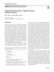 Research paper thumbnail of Designing Recommendation or Suggestion Systems: looking to the future