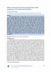 Research paper thumbnail of Effect of ozonized reverse osmosis plant water washing on microbial load of lychee