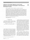 Research paper thumbnail of Influence of the Sulfur Species on the Current Efficiency and Carbon Consumption in the Aluminum Electrolysis Process