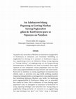 Research paper thumbnail of En Edukasyon bilang Pagsusog sa Gawing Marhay Sarong Pagkasabot gikan ki Konfyusyus para sa Ngunyan na Panahon