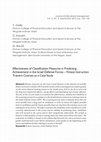 Research paper thumbnail of Effectiveness of Classification Measures in Predicting Achievement in the Israel Defense Forces - Fitness Instruction Trainers Courses as a Case Study