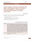 Research paper thumbnail of Modern analogues for Miocene to Pleistocene alkali basaltic phreatomagmatic fields in the Pannonian Basin: “soft-substrate” to “combined” aquifer controlled phreatomagmatism in intraplate volcanic fields Research Article