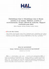 Research paper thumbnail of Paléolithique final et Mésolithique dans le Bassin parisien et ses marges. Habitats, sociétés et environnements. Projet collectif de recherche. Rapport d'activités pour 2013