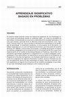 Research paper thumbnail of Aprendizaje Significativo Basado en Problemas