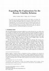 Research paper thumbnail of Expanding the Explanations for the Return-Volatility Relation