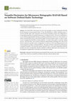 Research paper thumbnail of Versatile Electronics for Microwave Holographic RADAR Based on Software Defined Radio Technology