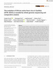 Research paper thumbnail of The evolution of African swine fever virus in Sardinia (1978 to 2014) as revealed by whole genome sequencing and comparative analysis