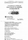 Research paper thumbnail of Investigación docente sobre la enseñanza de las materias de Física en las titulaciones técnicas