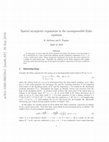 Research paper thumbnail of Spatial asymptotic expansions in the incompressible Euler equation