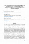 Research paper thumbnail of THE POTENTIAL OF JUDICIAL REVIEW AS AN INCREMENTAL BUSINESS STRATEGY: The Emergence of Sharing Economy and One-Stop Services Application in Indonesia