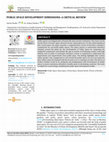 Research paper thumbnail of Public Space Development Dimensions: A Critical Review