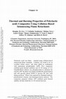 Research paper thumbnail of Thermal and Burning Properties of Poly(lactic acid) Composites Using Cellulose-Based Intumescing Flame Retardants