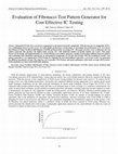 Research paper thumbnail of Implementation of Fibonacci test pattern generator for cost effective IC testing