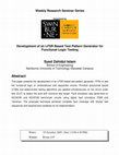 Research paper thumbnail of Development of an LFSR based test pattern generator for functional logic testing