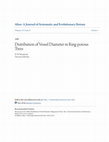 Research paper thumbnail of Distribution of Vessel Diameter in Ring-porous Trees