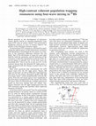 Research paper thumbnail of High-contrast coherent population trapping resonances using four-wave mixing in ^87Rb