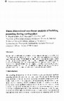 Research paper thumbnail of Three Dimensional Non-Linear Analysis of Building Pounding During Earthquakes