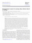 Research paper thumbnail of Structural impact response for assessing railway vibration induced on buildings