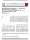 Research paper thumbnail of The effect of morphology and functionalization on UV detection properties of ZnO networked tetrapods and single nanowires