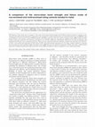 Research paper thumbnail of A comparison of the micro-shear bond strength and failure mode of non-enclosed and mold-enclosed luting cements bonded to metal